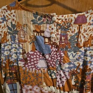 Princess Highway linen Lounge Cat Dress
